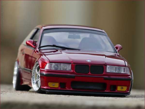 1:18 BMW E36 M3 PANDEM WIDEBODY / ALPINA WITHE mit BBS RS = OVP - Kopie